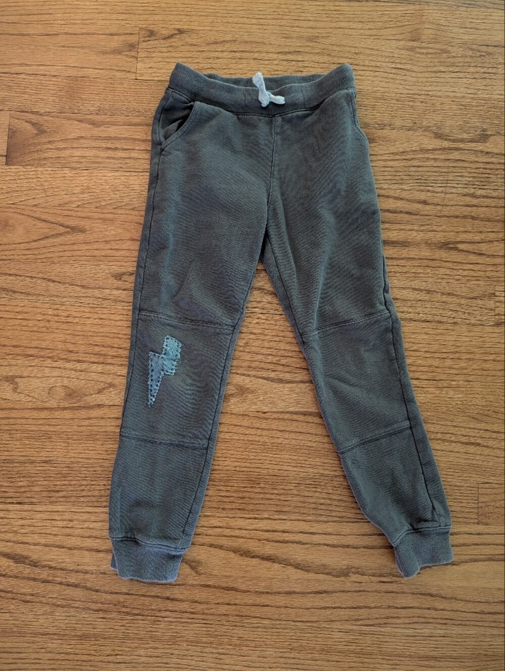 Carter's Dark Gray Kids Jogger Pants with Bolt Patch